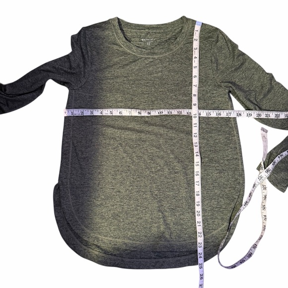 Athleta Uptempo Heather Green Long Sleeve Womens Top Size Small - Picture 4 of 10